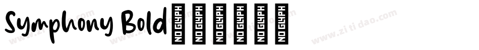 Symphony Bold字体转换